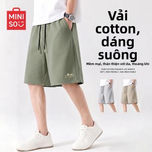 Miniso | Quần Short Nam Kiểu Trung Quốc CottonThoải Mái