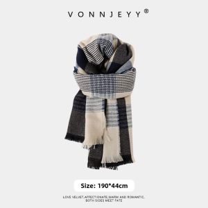 JIFANPAUL | Warm Thick Blue Scarf