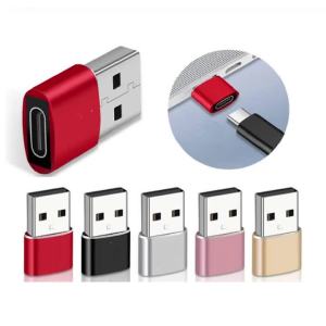 NNBILI 3 Cái Bộ Chuyển Đổi USB Sang USB C OTG Kim Loại Bền Bỉ Khả Năng Tương Thích Phổ Quát Cho iPhone Samsung S26 IWatch AirPods Truyền Dữ Liệu