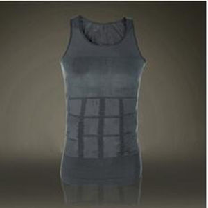 เสื้อผ้าชั้นในชายกระชับสัดส่วน ทรงสลิมฟิต ไร้แขน ทรงเข้ารูป สำหรับผู้ชาย ฤดูใบไม้ร่วง หนาเบา ด้านหลังสวยงาม เสื้อกั๊กกระชับสัดส่วน