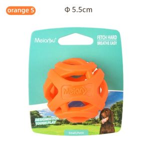 Floating Indestructible Dog Chew Ball Rubber Teeth Cleaning Molar Interactive Fetch Toy for Small Medium Dogs Water Play