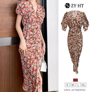 ZYHT(ล้างสต๊อก ใช้คูปอง299บาทขึ้นไป)เดรสผู้หญิง เดรสสีแดง เดรสไปงานแต่ง ชุดไปทะเล เดรสมิดิ เดรสลายดอก เดรสออกงาน เดรสเซ็กซี่ เดรสเกาหลี ชุดออกงาน ชุดราตรี EraVogue 5029