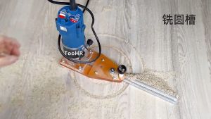 Mesin Trimmer Router Plate - Router Trimmer Jig - Circle Cutting Jig