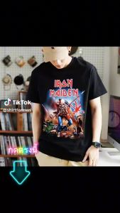 (มาใหม่) เสื้อยืดคนอ้วน เสื้อคอกลม cotton100% เสื้อสกรีนเท่ๆสกรีน ลายไอรอนไมเด้น ใหญ่สุด อก 65 นิ้ว ใส่สบาย ไม่ร้อน ไม่คัน พร้อมส่ง!!