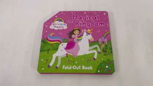 Fold Out Giant Unicorn Magic Board Book For Kids & Toddlers The Magical Kingdom with Colourful Illustrations