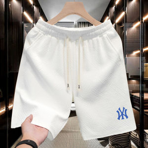Oule Trendy Brand Summer New Sport Shorts Mens Casual Thin Five-Quarter Loose Elastic Waist Cotton Blend Breathable Shorts