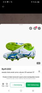 sepatu bola anak kecil orts petir
