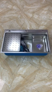 Chậu Rửa Bát 1 Hố Inox 304 Cao Cấp Kích Thước 78x48 Dày 5 Ly
