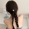 ผู้หญิงผม Tie หวานบัลเล่ต์สไตล์เงินดอกไม้ Bow Streamer ผมคลิปหางม้าคู่ Headwear ขนาดเล็กคลิปอุปกรณ์เสริมผม. 