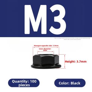 BAIRUITE | Nickel-Plated Anti-Slip Lock Nut Hexagonal Flange