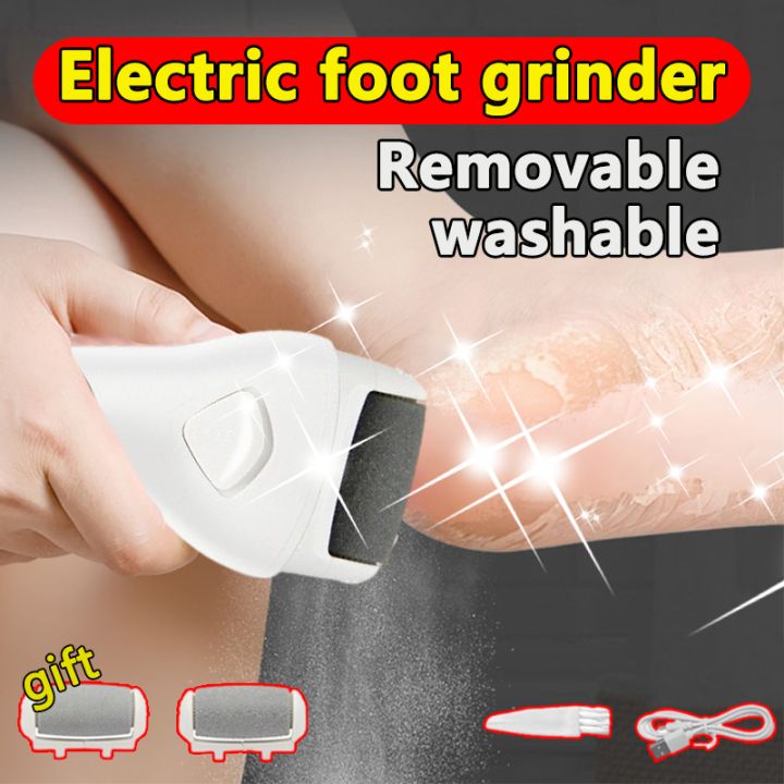 electric callus remover callous remover electric foot callus remover foot grinder Rechargeable calluses foot remover machine with LED Light and 1 Roller Heads foot scrubber callus remover Electric Foot Scrub Callus Remover for Cracked Heels