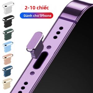 Nút Bịt Bụi Kim Loại Cho Cổng Sạc iPhone Tương Thích Với Nhiều Dòng Máy Bao Gồm 13 12 11 Pro MAX XS XR XS Max X 8 7 6 Plus SE 2020 12 Mini 5s - Phụ Kiện Điện Thoại