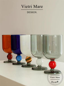Vietri Mare Glass Retro Heat-Resistant Goblet Juice Cup Cocktail Wine Glass Gift Cup Quincy