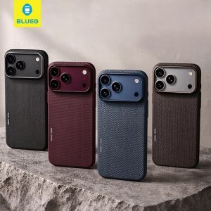 Blueo Thin Aramid Fiber Magsafe Case for iPhone 18/17 Pro Max - Full-Wrap anti-fingerprint kevlar Casing