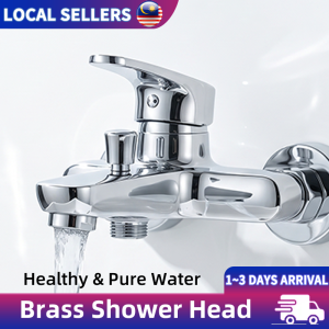 Premium 100% Solid Brass Bath Shower Mixer Tap Dual Mode Hot Cold Water Faucet Bathroom Tap Heavy Duty 660g