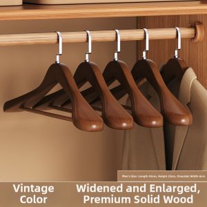 FAJIENUO | No Mark Wide Shoulder Wooden Hanger