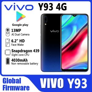 VIVO Y93สมาร์ทโฟนเฟิร์มแวร์ทั่วโลก4GB 64GB Octa Core Android 8.1 6.2 กล้อง13MP + โทรศัพท์มือถือซิมคู่ ID ใบหน้า2.0MP โทรศัพท์มือสอง