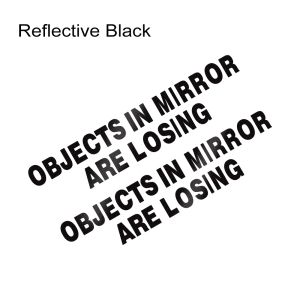 2PCS Objects in Mirror Are Losing Sticker Car Rearview Mirror JDM Racing Reflective Vinyl Decals Truck Side Mirror Decoration