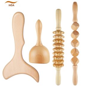 Bộ Dụng Cụ Massage Dẫn Lưu Bạch Huyết Bằng Gỗ Để Điêu Khắc Cơ Thể Và Trị Liệu Chống Cellulite - Dụng Cụ Maderoterapia Dành Cho Nam Và Nữ
