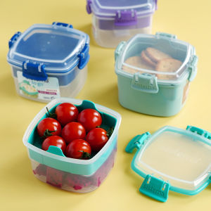 Hộp Đựng Đồ Ăn Nhẹ Hai Lớp Sistema New Zealand Hộp Đựng Sáng Di Động Đựng Hạt Trái Cây Và Quả Lê Hộp Đựng Thức Ăn Nhanh Tiện Lợi