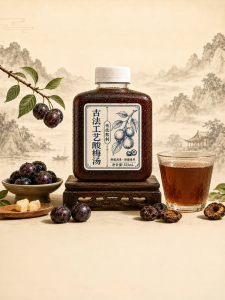 Traditional Aged Plum Drink Summer Refreshment