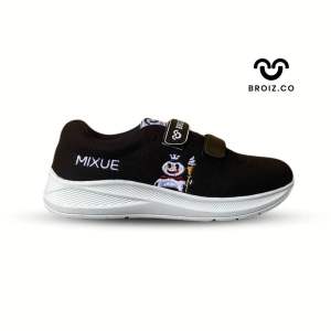 Sepatu Sekolah Anak Paud TK SD SMP Hitam Polos Mixue Perempuan Laki-Laki | Sepatu Sneakers Anak