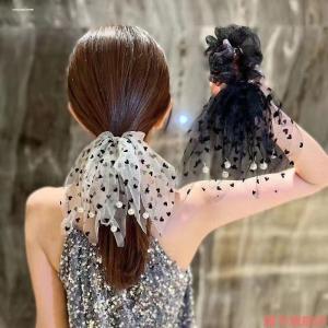Pearl Mesh Hair Ties Womens Fashion Hair Bands Korean Style Hair Accessories Bun Headbands Hair Ropes Elegant Hair Ornaments