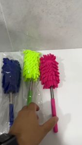 แปรงปัดฝุ่นไมโครไฟเบอร์ ไม้ปัดฝุ่นไม้ปัดหยากใย่ ยืดหดได้ ปรับยาวสูงสุด 70 cm