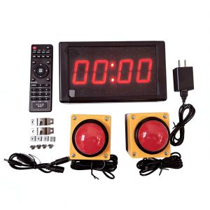 Multifunctional Large Screen Timer with 2Buttons And Remote Control for Competitions Speeches Interviews Climbing Sports Fitness