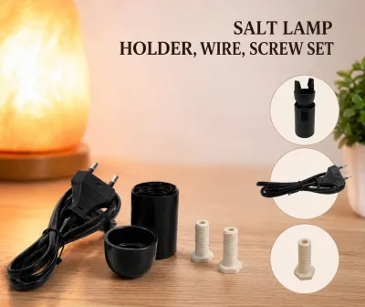 WIRE HOLDER AND PLASTIC CLIP SET FOR HIMALAYAN SALT CRYSTAL LAMPS