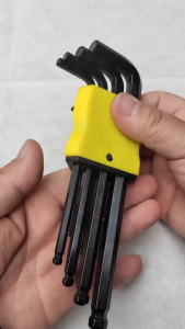 กุญแจหกเหลี่ยม มีให้เลือก หัวดาว หัวตรง หัวบอล (1ชุด มี 9 ชิ้น) ตัวยาวสุด 9 นิ้ว ประแจแอล ประแจหกเหลี่ยม