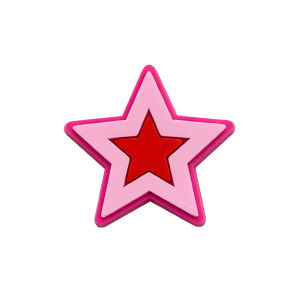 Mesuca | 1/18Pcs Pink Y2K Aesthetic Rubber Shoe Charms For Slides Sandals DIY Custom Accessories PVC Clog Decor Teen Girls Trendy Gift