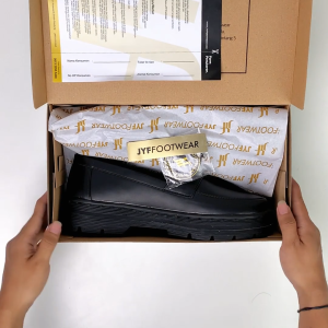 JYF - Stark Black Sepatu Pantofel Loafers Pria Formal Kantor Kuliah Kerja Lamaran Pernikahan Kekinian Slip-on