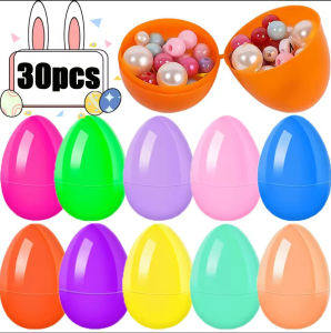 🔥Hàng sẵn có🔥10/30 cái nhựa Easter Egg màu fillable mở eggshell nhà Đảng trang trí lễ phục sinh kẹo Quà tặng hộp đóng gói trẻ em Quà tặng Cung cấp