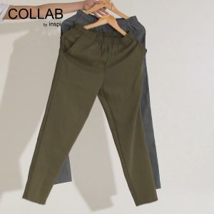 Collab By Inspi Trouser Pants for Men with Pockets and Drawstring High Waist Stretchable Trousers Pant for Women Pantalon