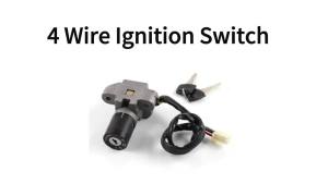 Motorcycle 4 Wire Ignition Switch Lock Set For Suzuki Haojue EN125-2F EN125-2E EN 125