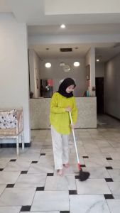 Klinko - Lobby Duster Full set Sapu Debu / sapu Lobby / loby duster / Alat Sapu Debu / Isi Ulang