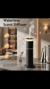 Waterless Pure Essential Oil Diffuser 100ml Cold Air Nebulizing Scent Machine with Ambient Lamp & Smart Timer