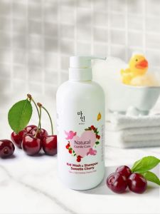 Tắm & Gội Hương Cherry Chín cho bé MINE - Kid Wash & Shampoo Sweetie Cherry - ShopFood77