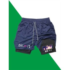 Fitness Shorts for Men 2-in-1 Sports Breathable Performance Shorts Towel Pants Workout Quick-drying Pants Athletic Activewear