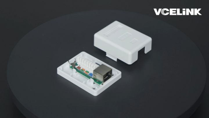 2pcs Rj45 Modular Box Wall Surface Mount Compact Box Rj45 Modular Box ...