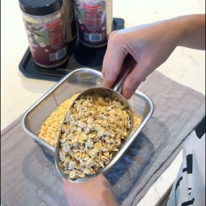 Yến mạch cán dẹt nhập khẩu Úc Pams 500g/hũ Yến mạch nguyên chất không tẩy trắng Giàu xơ khoáng chất