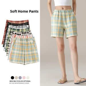 miiow | Antibacterial Pure Cotton Thin Short Pants Women Summer Home Clothes Cartoon Pattern Youth Casual Loose Fit Briefs Trousers