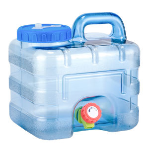 5/7.5/8/10/12/15L Water Bucket Portable Pure Water Tank Container with Faucet Outdoor Sports Equipment Indoor Water for Camping