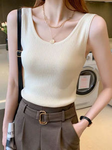 New Fashionable Slim Fit Sleeveless Knit Tank Top
