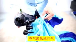 Pompa Udara Elektrik Portable Dengan Vakum Air Pump Kasur Sofa Tiup Sedot Angin Kolam Renang Type Listrik Power AC Lighter Mobil Multifungsi