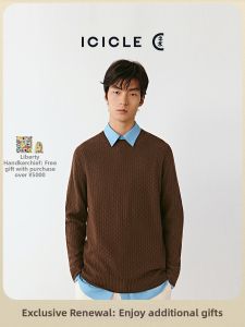 ICICLE | Mens Wool Cashmere Round Neck Sweater