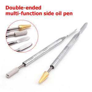 Leather Edge Double Head Oil Gluing Dye Pen Glue Painting Roller Pen Stick Paint Roller Tool DIY Leather Craft Double Side Tool