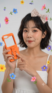 [Clover 2020] Ốp lưng Galaxy Z Flip 8 7 6 5 4 3 FE nhựa cứng dây vải có vòng nhẫn inox
