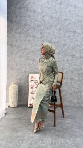Set Kebaya Brukat Payet Modern Baju Lamaran Wisuda Kondangan Kekinian Sera Series